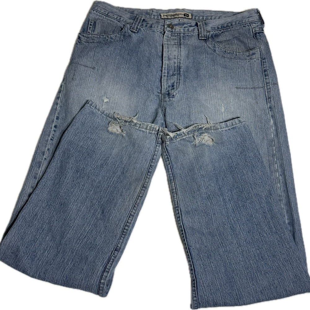 Diesel Industry Button Fly Distressed Jeans - Sz 38 (Fits 36)